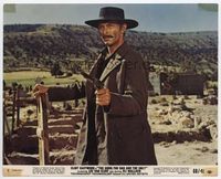 d146 GOOD, THE BAD & THE UGLY color 8x10 still #2 '68 best close up of Lee Van Cleef drawing gun!