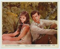 d157 GREEN MANSIONS Eng/US color 8x10 movie still #2 '59 Audrey Hepburn & Anthony Perkins 2-shot!