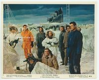 d175 ICE STATION ZEBRA Eng/US color 8x10 #1 '69 great shot of Rock Hudson, Borgnine & others on ice!