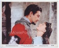 d194 KNIGHTS OF THE ROUND TABLE color 8x10 still #4 '54 Robert Taylor & Anne Crawford close up!