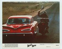 d204 MAD MAX 8x10 mini movie lobby card #3 '80 George Miller classic, man with axe on motorcycle!