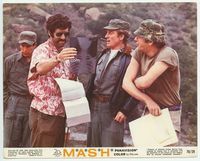 d213 MASH color 8x10 movie still '70 Elliott Gould & Donald Sutherland reading X-rays!