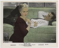d218 MISTER CORY color 8x10 movie still '57 close up of pro poker player Tony Curtis & Martha Hyer!