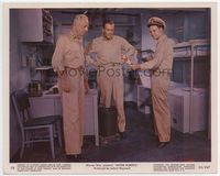 d219 MISTER ROBERTS color 8x10 #10 '55 Lemmon shows firecracker to Henry Fonda & William Powell