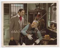 d230 MY LITTLE CHICKADEE color 8x10 movie still '40 Joseph Calleia grabs W.C. Fields!