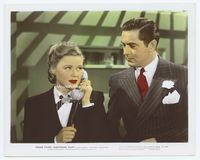 d237 NIGHTMARE ALLEY color 8x10.25 movie still '47 great close up of Tyrone Power & Coleen Gray!
