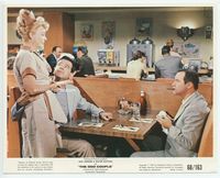 d249 ODD COUPLE color 8x10 movie still '68 Walter Matthau & Jack Lemmon eating in diner!