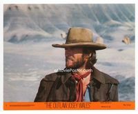 d254 OUTLAW JOSEY WALES color 8x10 mini lobby card #1 '76 great intense Clint Eastwood close up!