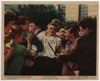 d275 REBEL WITHOUT A CAUSE color 8x10 movie still #10 '55 James Dean restrained by gang!