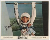 d278 RELUCTANT ASTRONAUT signed color 8x10 still '67 by Don Knotts, who is close up in space suit!
