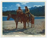 d281 RIDE THE HIGH COUNTRY Eng/US color 8x10 #6 '62 great 2-shot of Randolph Scott & Joel McCrea!