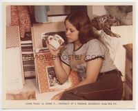 d291 SARAH T TV color 8x10 movie still '75 close up of Linda Blair, who is an alcoholic teen!