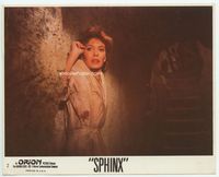 d315 SPHINX 8x10 mini movie lobby card #2 '81 Lesley Anne-Down terrified close up!
