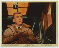 d316 SPIRIT OF ST. LOUIS color 8x10 still #9 '57 close up of Jimmy Stewart as Charles Lindbergh!