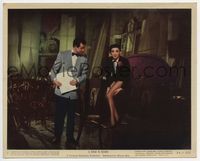 d319 STAR IS BORN color 8x10 still #3 '54 Judy Garland shows her very sexy legs to Tommy Noonan!