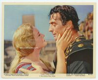 d331 TARTARS Eng/US color 8x10 movie still #6 '61 great close up of Victor Mature & Liana Orfei!