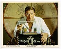 d344 TIME MACHINE Eng/US color 8x10 movie still #12 '60 best close up of Rod Taylor at the controls!