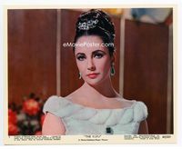 d361 V.I.P.s Eng/US color 8x10 movie still #9 '63 great close up of elegant Elizabeth Taylor!