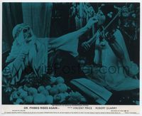 d112 DR. PHIBES RISES AGAIN English FOH lobby card '72 Vincent Price feeds sexy violin player!