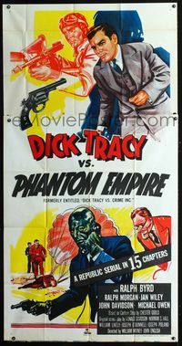 1a249 DICK TRACY VS. CRIME INC. 3sh R52 Ralph Byrd detective serial, Dick Tracy vs Phantom Empire!
