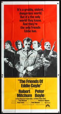 1a266 FRIENDS OF EDDIE COYLE int'l three-sheet movie poster '73 Robert Mitchum, Peter Boyle