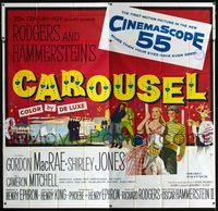 1a007 CAROUSEL six-sheet movie poster '56 Shirley Jones, Gordon MacRae