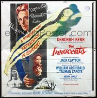 1a031 INNOCENTS six-sheet movie poster '62 Deborah Kerr in Henry James' English classic horror!