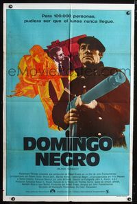 1a412 BLACK SUNDAY Argentinean movie poster '77 John Frankenheimer, disaster at the Super Bowl!