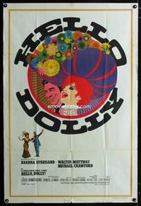 1a459 HELLO DOLLY Argentinean movie poster '70 classic art of Barbra Streisand & Walter Matthau!