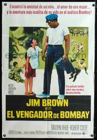 1a474 KENNER Argentinean movie poster '68 Jim Brown, Ricky Cordell, Madlyn Rhue