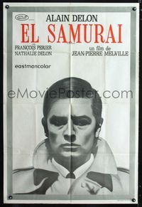 1a485 LE SAMOURAI Argentinean movie poster '72 Jean-Pierre Melville classic, Alain Delon