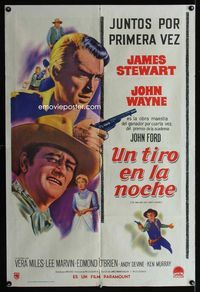 1a498 MAN WHO SHOT LIBERTY VALANCE Argentinean '62 John Wayne, James Stewart, Lee Marvin, John Ford