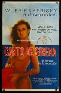 1a563 YEAR OF THE JELLYFISH Argentinean movie poster '84 sexiest naked Valerie Kaprisky!