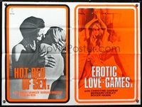 1a073 AMUCK/EROTIC LOVE-GAMES British quad movie poster '72 Farley Granger in low budget sex movie!