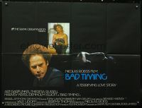 1a077 BAD TIMING British quad poster '80 Nicholas Roeg, Art Garfunkel, a terrifying love story!