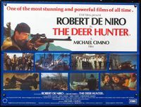 1a099 DEER HUNTER British quad movie poster '78 Robert De Niro, Michael Cimino classic!