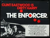 1a106 ENFORCER British quad movie poster '76 Clint Eastwood is Dirty Harry!