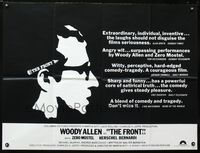 1a122 FRONT British quad movie poster '76 Woody Allen, Martin Ritt, 1950s blacklist!