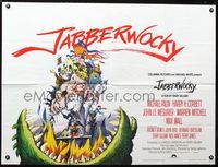 1a133 JABBERWOCKY British quad movie poster '77 Terry Gilliam, best fantasy art!