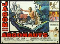 1a134 JASON & THE ARGONAUTS British quad movie poster '63 Ray Harryhausen, cool different art!