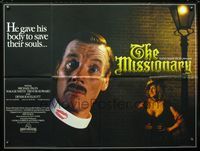 1a151 MISSIONARY British quad movie poster '82 Michael Palin gave his body to save their souls!