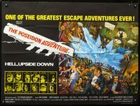 1a168 POSEIDON ADVENTURE British quad movie poster '72 Gene Hackman, Mort Kunstler art!