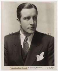1b038 CAPTAIN OF THE GUARD 8x10 movie still '30 great close portrait of John Boles in suit & tie!