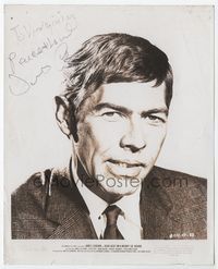 1b062 DEAD HEAT ON A MERRY-GO-ROUND signed 8x10 movie still '66 by James Coburn!