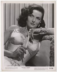 1b123 HIS KIND OF WOMAN 8x10 movie still '51 sexiest close up of Jane Russell in fancy gown!