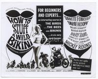 1b130 HOW TO STUFF A WILD BIKINI 8x10 movie still '65 great artwork image from poster!