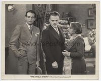 1b238 PUBLIC ENEMY 8x10 movie still '31 3-shot of James Cagney, Edward Woods & Beryl Mercer!