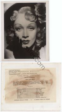1b011 ROOM UPSTAIRS 8x10 movie still '46 sexy super close up of Marlene Dietrich in French movie!