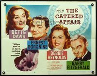 1c333 CATERED AFFAIR half-sheet '56 Debbie Reynolds, Bette Davis, Ernest Borgnine, Barry Fitzgerald