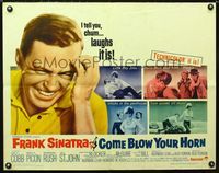 1c342 COME BLOW YOUR HORN half-sheet movie poster '63 Frank Sinatra, from Neil Simon's play!